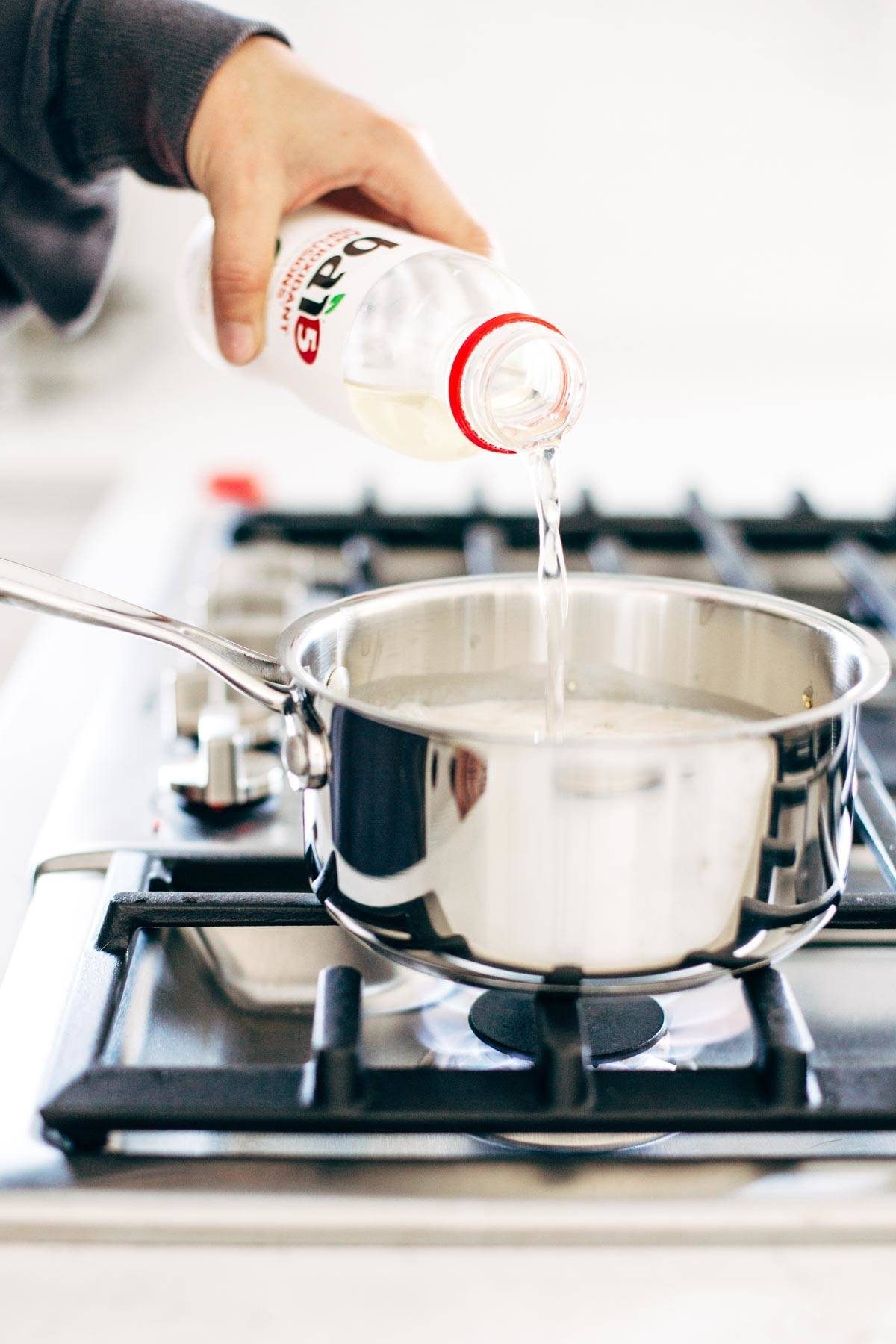 Simple Coconut Breakfast Porridge - a wholesome and cozy breakfast recipe with quinoa, oats, coconut milk, and one surprise ingredient! | pinchofyum.com