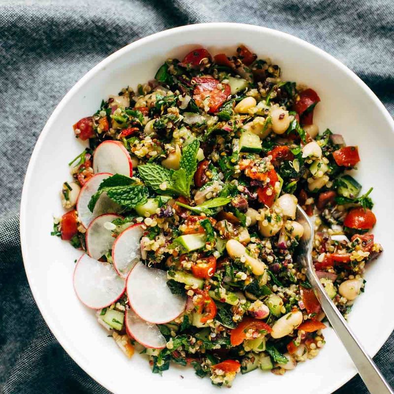 A picture of Lemony Herb-Loaded Chopped Greek Salad
