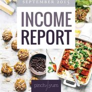 Traffic and Income Report from pinchofyum.com